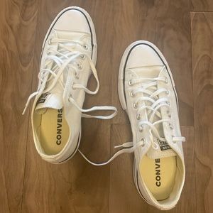 CHUCK TAYLOR PLATFORM OXFORD SNEAKER - WOMEN'S, worn twice